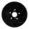 Dynamic Friction Co BRAKE ROTOR DRILLED AND SLOTTED BLACK 633-76080L - alternate 5